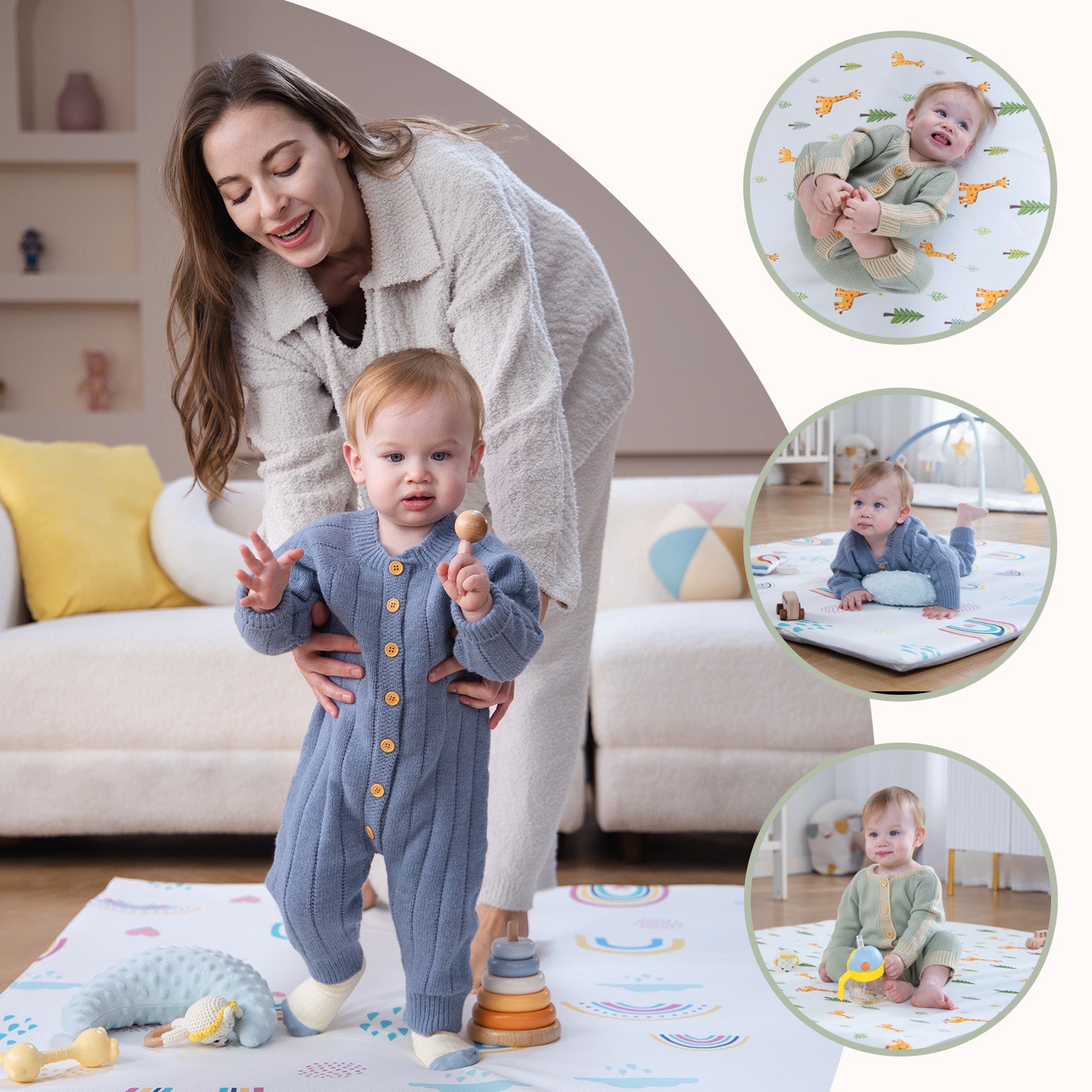 Baby crawling mat