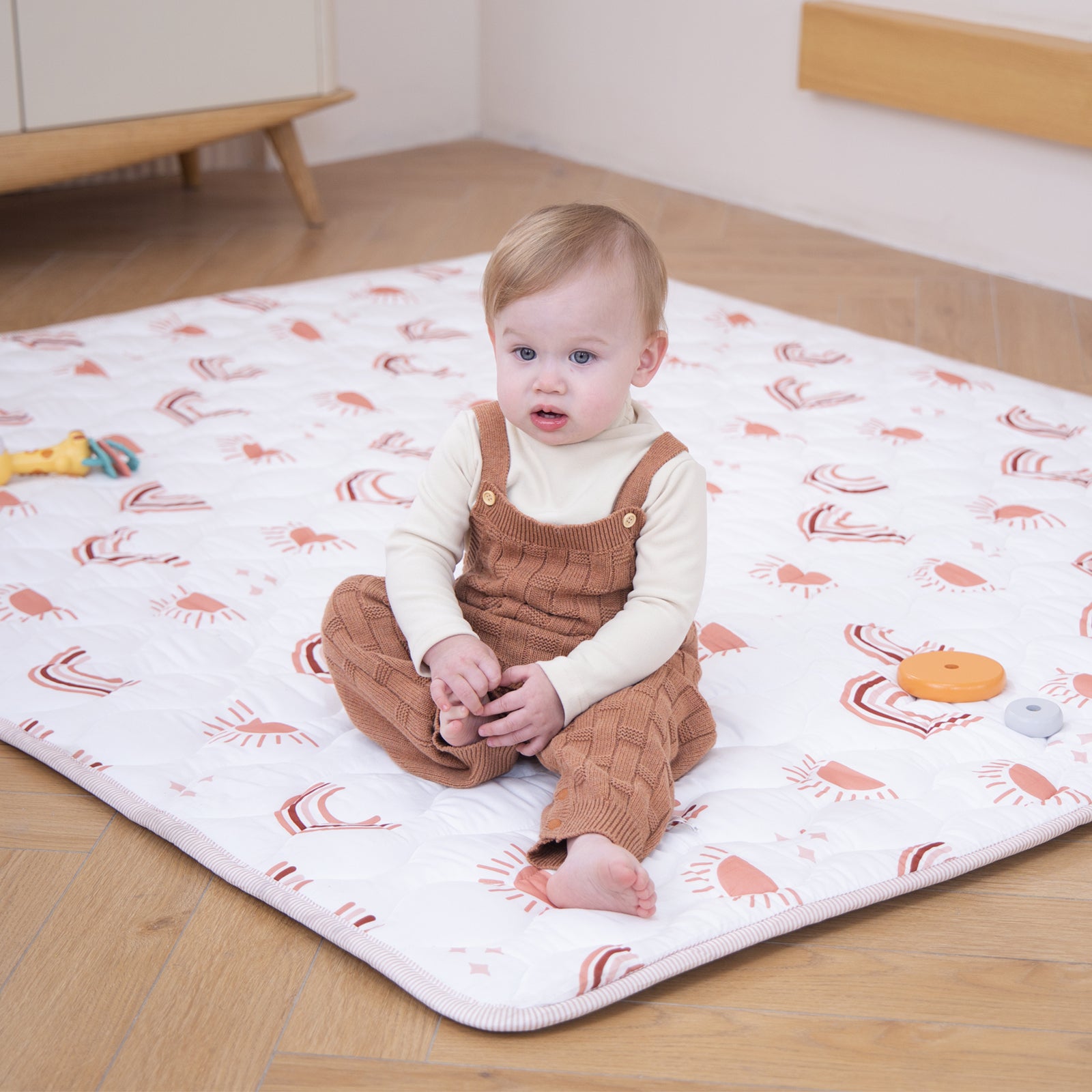 One-piece game mat